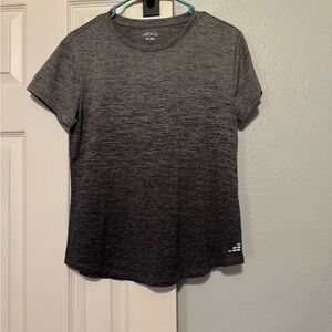 BCG Women's Black and Gray Short Sleeve Tee